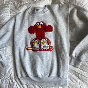 Y2K vintage ELMO sesame street pull over sweater ! From the 90s ! One of a kind